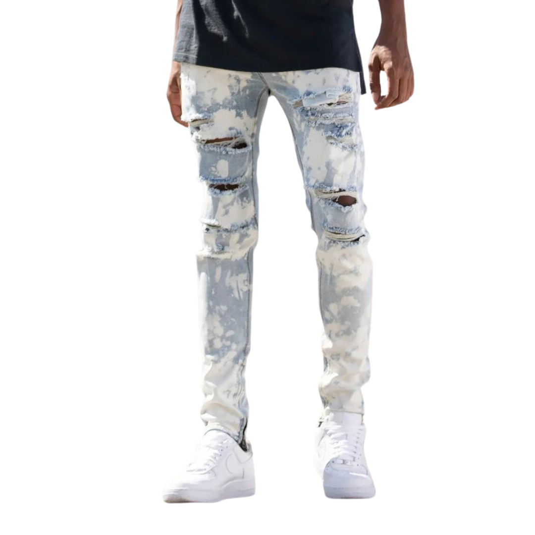 Bleached Splashed Jeans