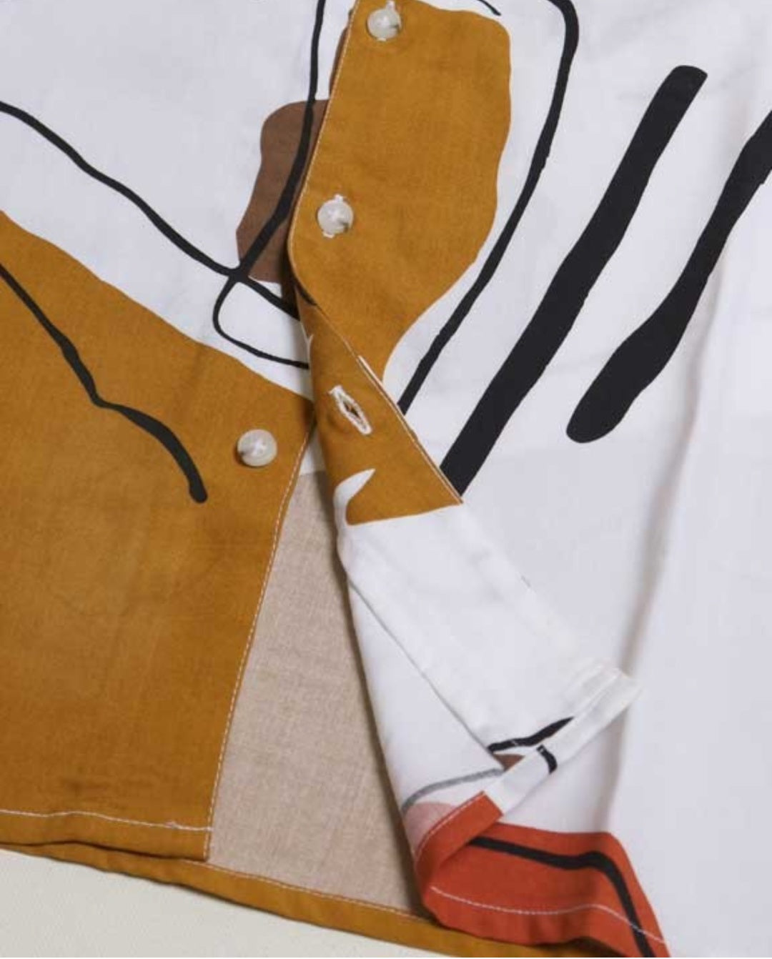 Abstract Button-down Shirt