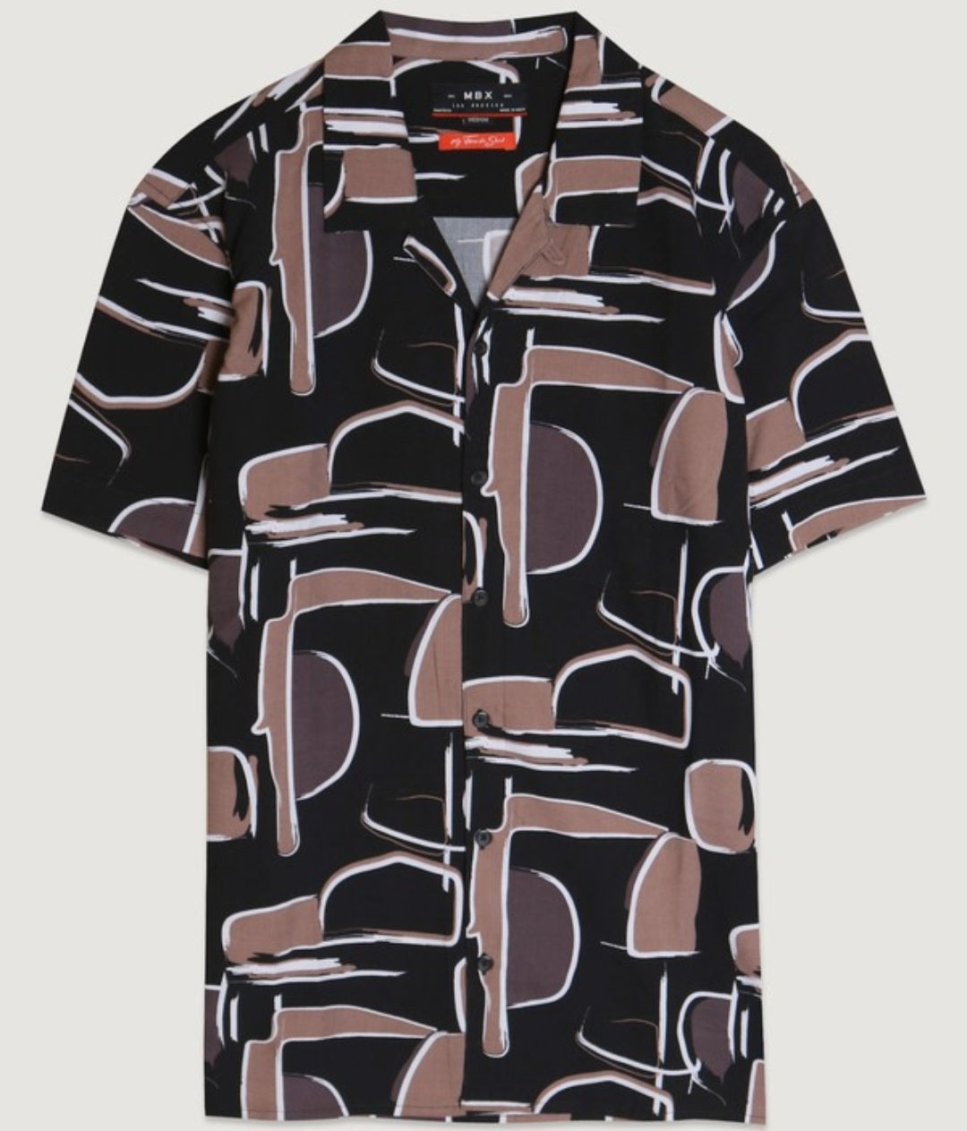 Geometric design Button-down Shirt